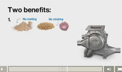 stainless steel rotary valve with square flange with different dry bulk material