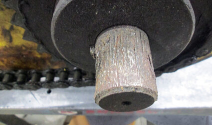 A piece of damaged machinery demonstrates why you should never hit your valve with tools.