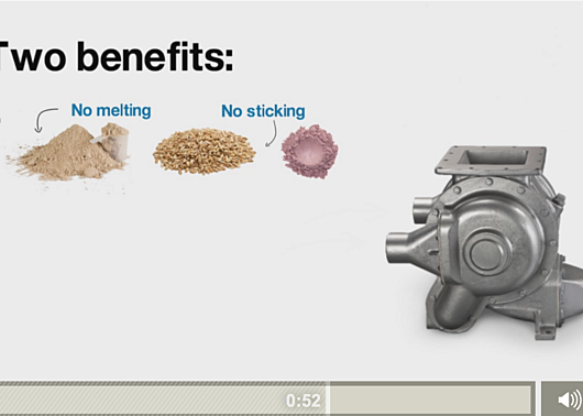 stainless steel rotary valve with square flange with different dry bulk material