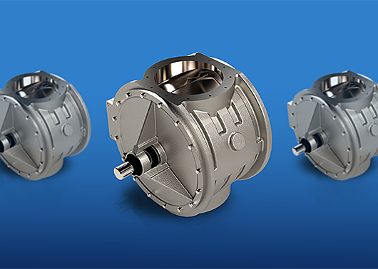 Three CDC-CI Series valves on a blue background