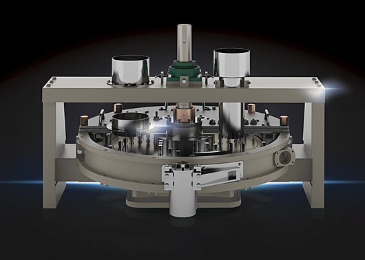 Gypsum pin mixer on a dark background ACS Mixers