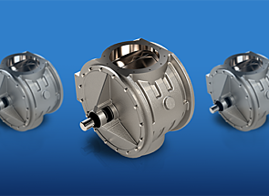 Three CDC-CI Series valves on a blue background