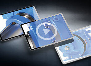 Screens showing how to remove a rotary valve endplate