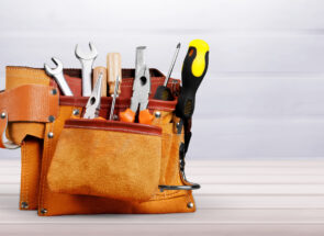 Leather Tool Belt with Tools