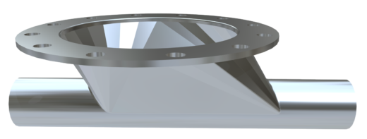 Discharge Blow-Through Adapter for Round Valves